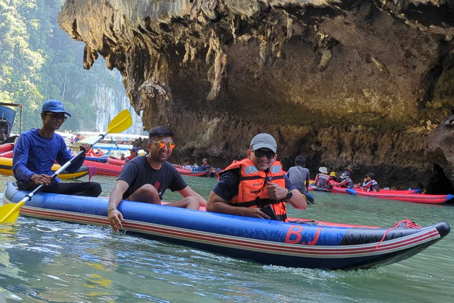 Kayaking during the Phuket offsite
